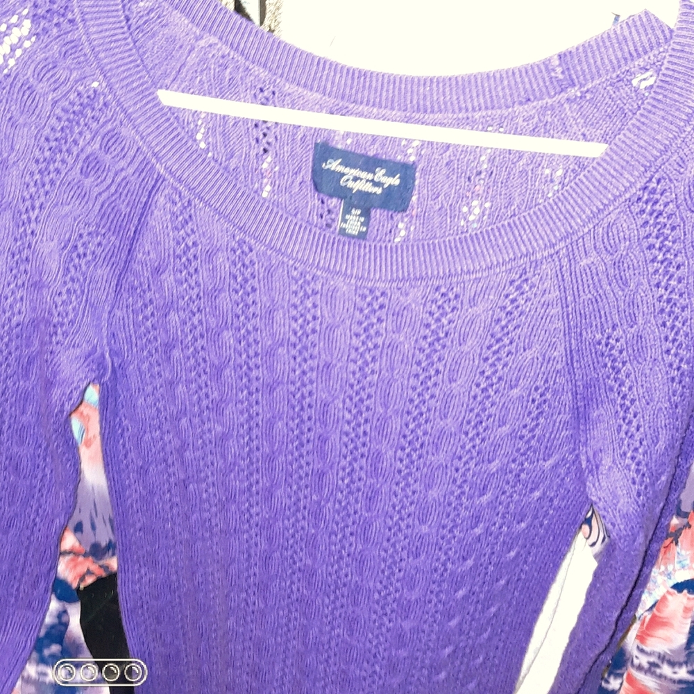 Cute purple American Eagle sweater